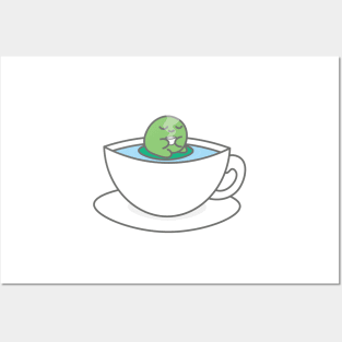 Frog tea Posters and Art